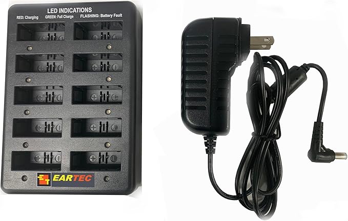 EARTEC UL3S Ultralite-HD 3-Person Full Duplex Wireless Intercom Headset Communication System, Single Ear Headsets, Up to 1000ft Range, U.S. Company