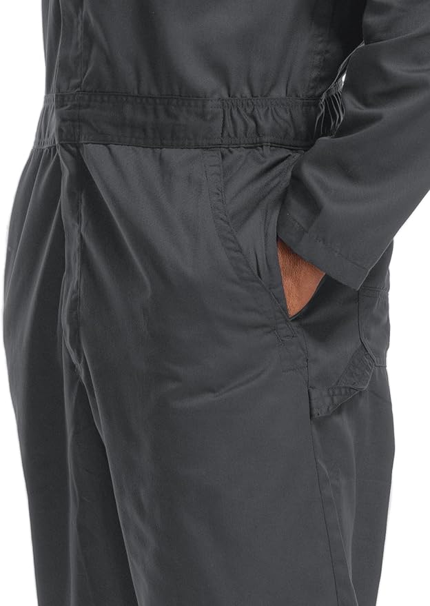 Coveralls for Men Long Sleeve Cotton Blend Work Jumpsuit with Multi Pockets Utility Work Wear