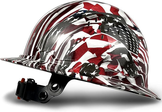 SBD-G1C Construction Full Brim Safety Helmet HDPE Hard Hat Vented Hardhats Sunshade Carbon Fiber Pattern Industrial Work Certified ANSI/ISEA Z89.1