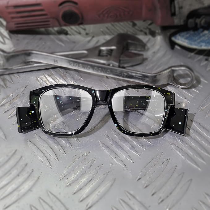 UKNOW Safety Glasses - Anti Fog Lenses - Eye Protection with Side Shields - ANSI Z87.1 Protective Eyewear - UV Protection