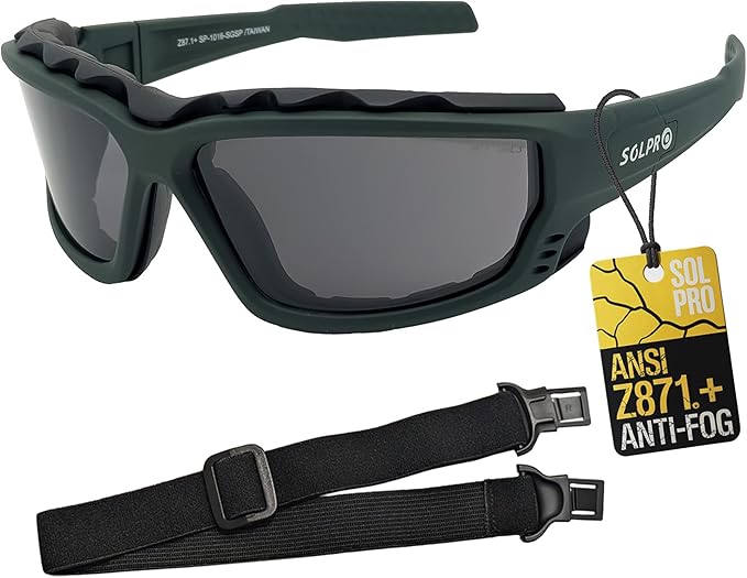 Anti-Fog Safety Motorcycle Riding Sunglasses Foam padded Goggle, Dustproof, Windproof, Hunting, Hiking, Golfing
