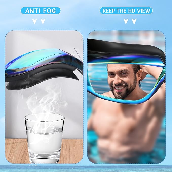 Konohan 8 Pack Kids Goggles Swim Goggles for Adult Kids Swimming Glasses Anti Fog Silicone No Leak Pool Glasses
