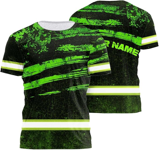Maddly High Visibility US Flag Collection Safety Workwear Custom Name for Workers, Runners, Truckers, Patriotic