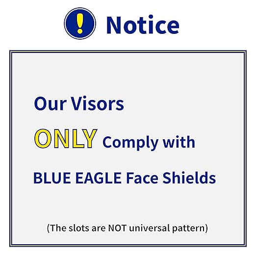 Blue Eagle Faceshield Replacement UV Visors (FC48G5) | Dark Green | UV Filter Level U6 (ANSI), 2-5(EN) | Polycarbonate | 3 PCS