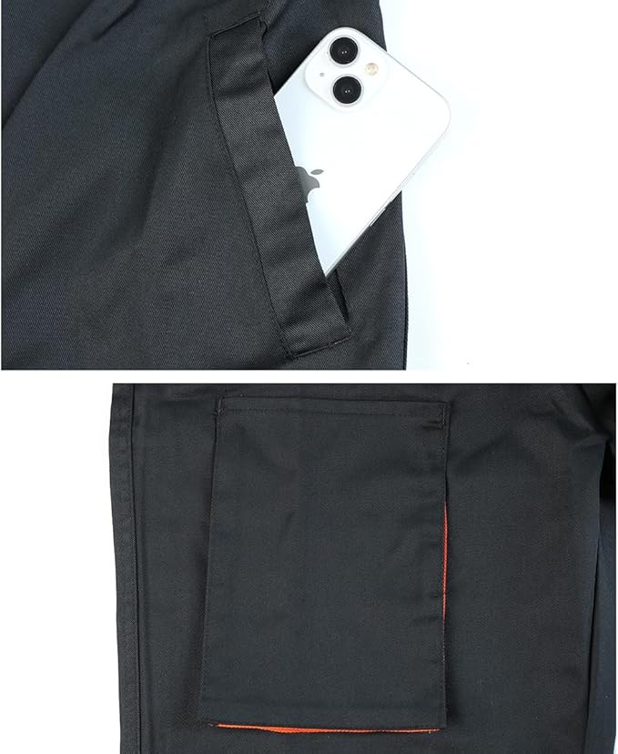 Men's Coveralls Mechanic Work Jumpsuit Multi Pockets Overalls Long Sleeve Workwear Coverall
