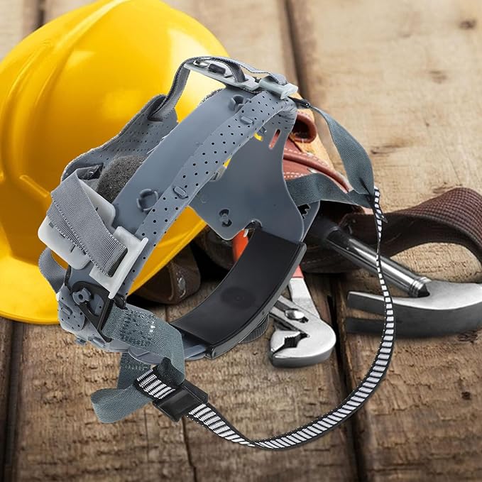 Mobestech Helmet Replacement Suspension Hard Hat Lining Hardhat Suspension Safety Helmet Accessory (4-Point knob)