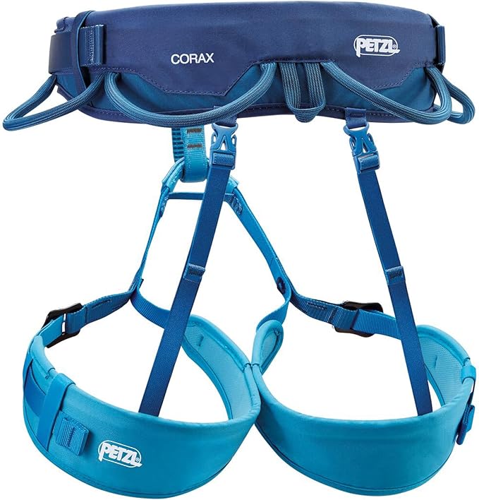 PETZL CORAX Harness - Versatile and Fully Adjustable Rock Climbing, Ice Climbing and Mountaineering Harness