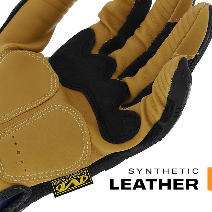 Mechanix Wear Material4x M-Pact Gloves - Abrasion-Resistant Gloves for Hand Safety - Machine Washable - Breathable - Secure Fit - Tear-Resistant - Durable - Brown/Black - X-Large