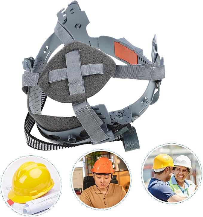PartyKindom Hard Hat Lining Replacement Chin Strap Cover Helmet Padding for Men Safety Hat Suspension Accessory