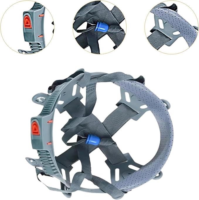 8 Point Hard Hat Replacement Ratchet Suspension Directly Replace Easy to Install Lightweight Bump Cap Insert Hard Hat Liner, Push Adjustment