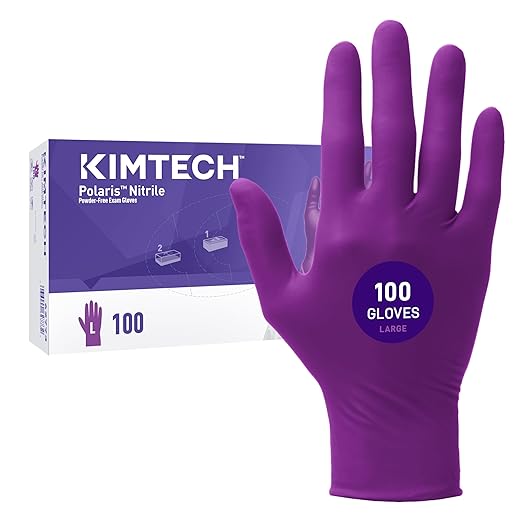 KIMTECH™ Polaris™ Nitrile Exam Gloves (62773), 5.9 Mil, Ambidextrous, 9.5”, L, 100 Nitrile Gloves/Box