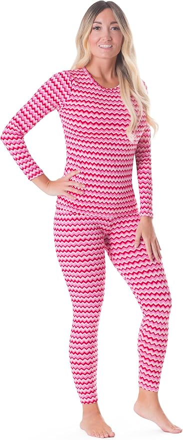 Rocky Thermal Underwear for Women, Long Johns Fleece Lined Set, Shirt & Pants, Base Layer w/Leggings/Bottoms Ski/Extreme Cold