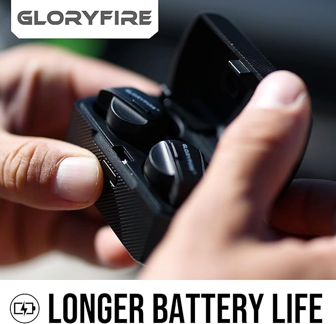 GLORYFIRE Shooting Ear Protection Ear Plugs for Shooting Range Hearing Protection 26dB Noise Reduction