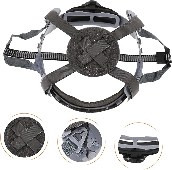 DOITOOL Hard Hat Replacement Suspension: Construction Helmet Liner Breathable Helmet Suspension for Safety Hats Replacement Accessory for Comfortable Wear Construction Rail and Outdoor Sports