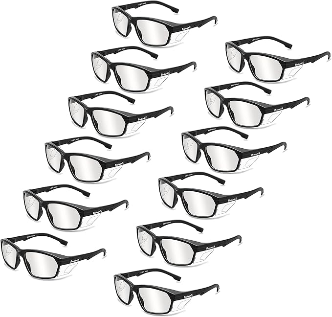 ProtectX Classic Safety Glasses, Anti-Fog Scratch Resistant Lenses, Protective Eyewear for Work, Indoor/Outdoor, ANSI Z87.1