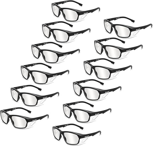 ProtectX Classic Safety Glasses, Anti-Fog Scratch Resistant Lenses, Protective Eyewear for Work, Indoor/Outdoor, ANSI Z87.1