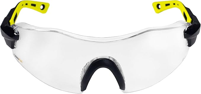 Anti-Fog Safety Glasses (Clear Lens) SPG801CL-AF, ANSI Z87.1, Scratch Resistant, Wrap Around Lens, Adjustable Temple & Hinges, UV Protection, Case & Strap Included