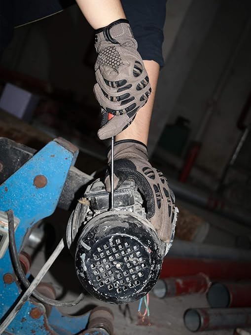 HANDLANDY Safety Work Gloves for Men& Women, Utility Impact Grip Working Gloves