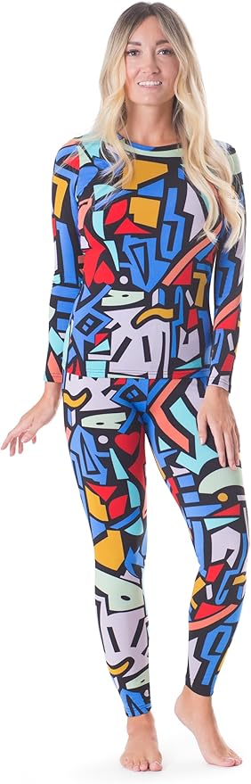 Rocky Thermal Underwear for Women, Long Johns Fleece Lined Set, Shirt & Pants, Base Layer w/Leggings/Bottoms Ski/Extreme Cold
