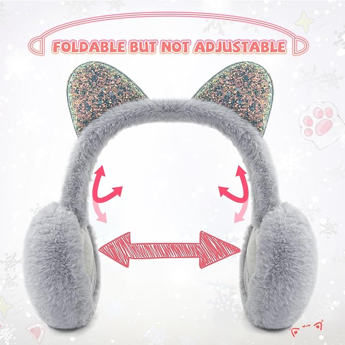 XIAOHAWANG Winter Earmuffs for Kids Girl Warm Ear Muffs Baby Boy Plush Padded Ear Warmer
