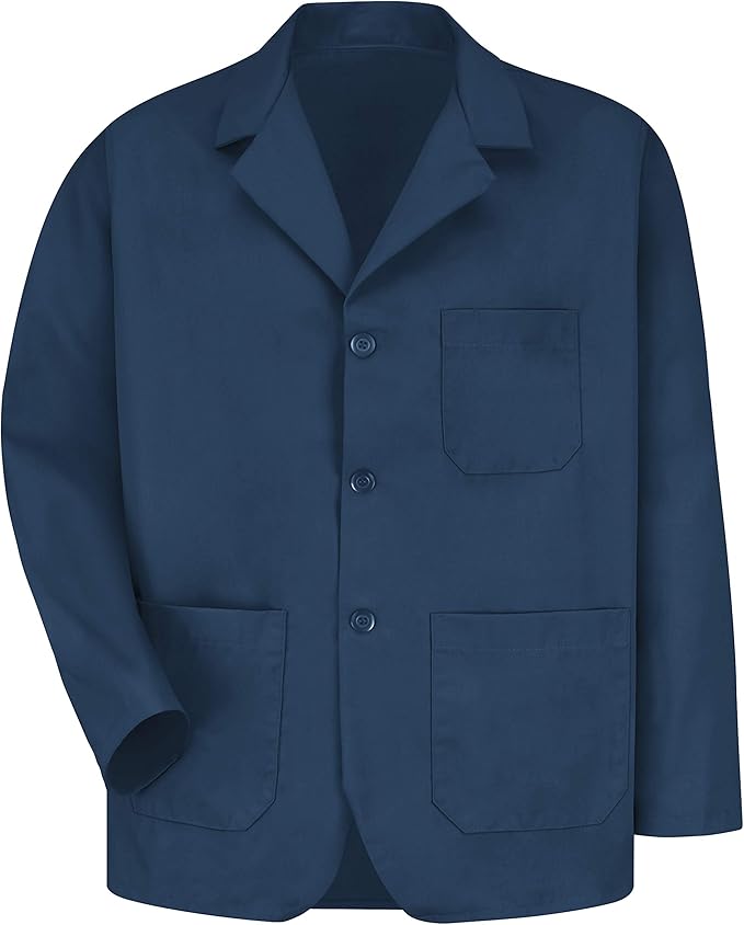 Red Kap Men's Lapel Counter Coat