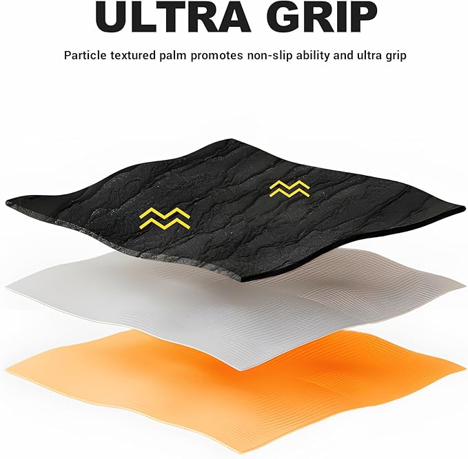 ThxToms Heavy Duty Rubber Gloves, Industrial Chemical Resistant Gloves Waterproof Reusable Protective Work Gloves for Cleaning, Dishwashing,Upgraded with Non-Slip Design, Black, 22" 1 Pair