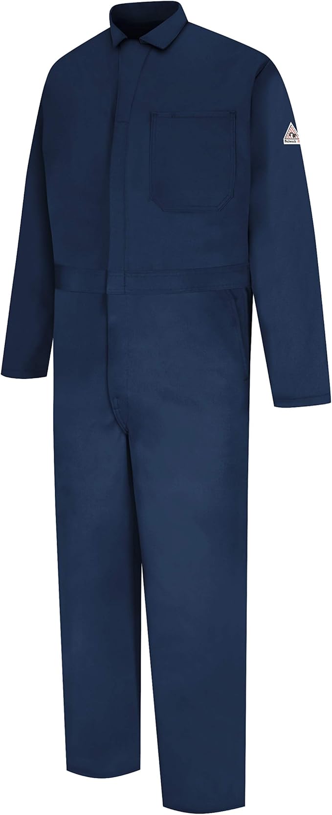 Bulwark FR mens Flame Resistant 9 Oz Twill Cotton Classic Coverall With Hemmed Sleeves