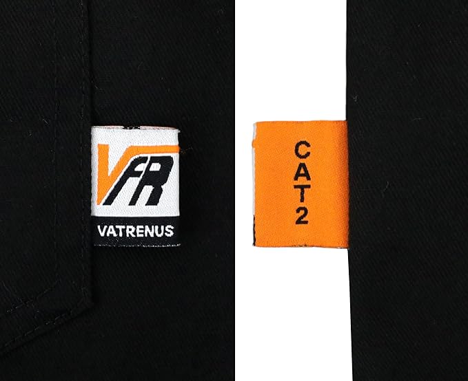 VATRENUS FR Shirts for Summer Pearl Snaps Breathable Vented Mesh Back and Underarm Lightweight Flame Resistant Welding Shirt