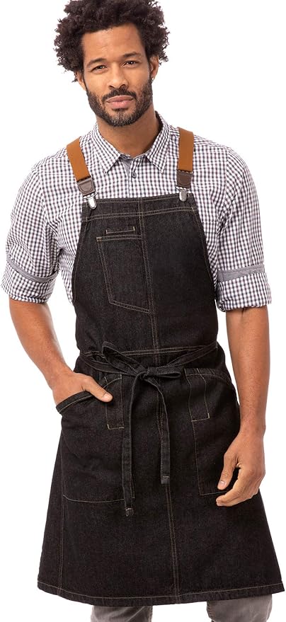 Chef Works Unisex Berkeley Short Bib Apron