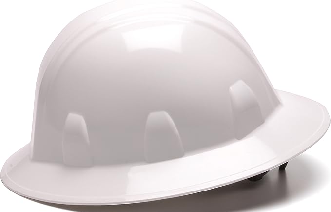 Pyramex SL Series Full Brim Hard Hat 4-Point Ratchet Suspension