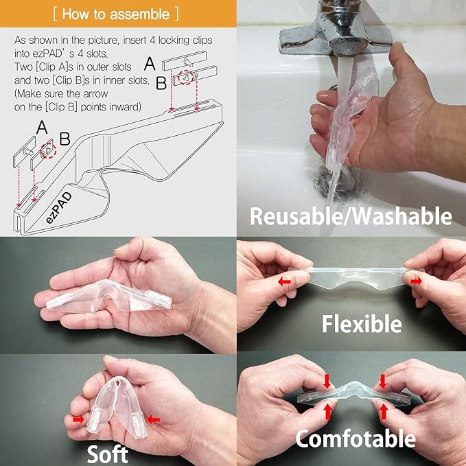 MaskSeal, Anti-Fog Silicon PAD Helps Improve facemask's Sealing (Large)