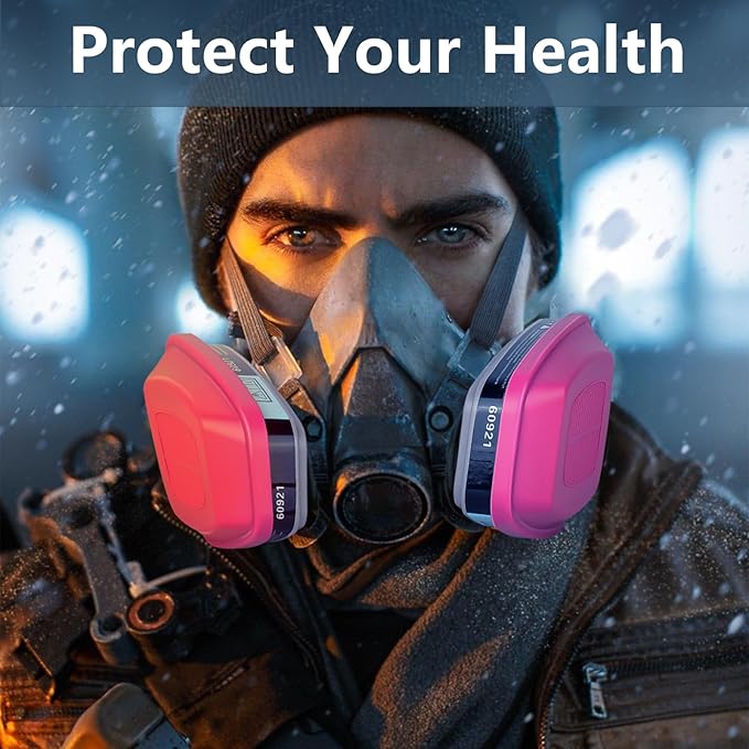 (10 Pair) Respirator Cartridge/Filter, 60921 Particulate Filter, Compatible with 6000, 7000, FF-400 Series Respirators, Effective Filtering Organic Vapors,Chemical and Dust