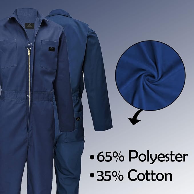 M&M SCRUBS Overall Workwear Men Long Sleeve Coveralls