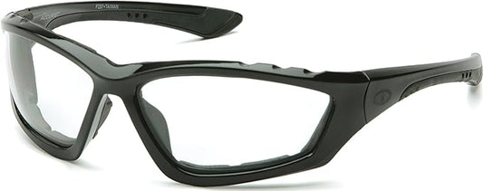 Pyramex Accurist Safety Glass Black Frame Clear Anti-Fog Lens