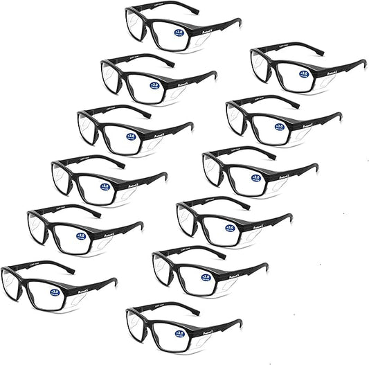 ProtectX Classic Safety Glasses, Anti-Fog Scratch Resistant Lenses, Protective Eyewear for Work, Indoor/Outdoor, ANSI Z87.1