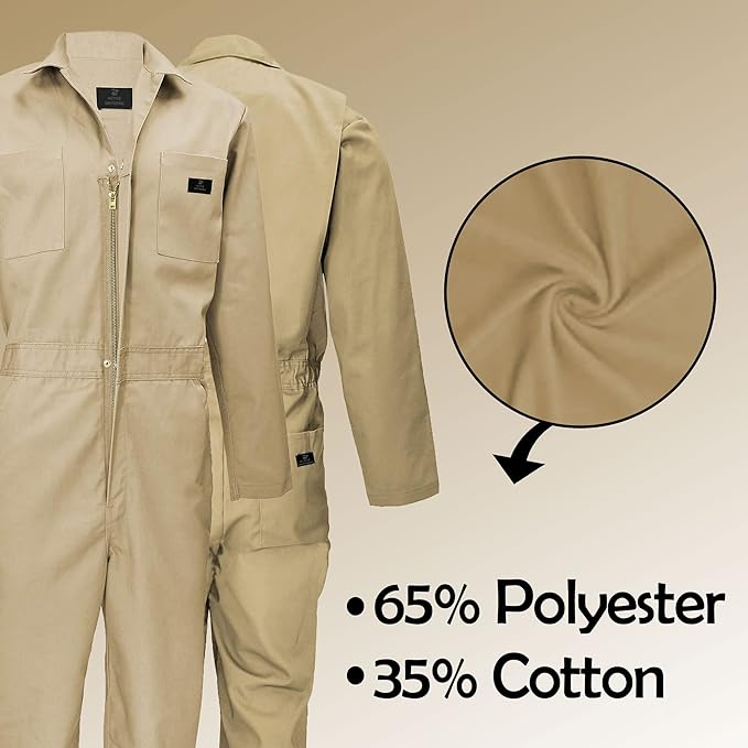 M&M SCRUBS Overall Workwear Men Long Sleeve Coveralls