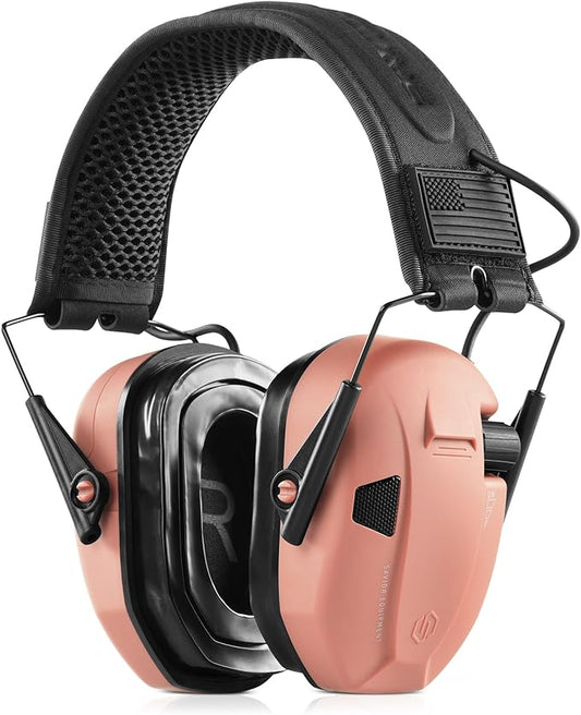 Savior Equipment Apollo Electronic Earmuffs For Shooting w/Gel Ear Pads, 24dB NRR, Noise Cancelling Ear Protection Headset