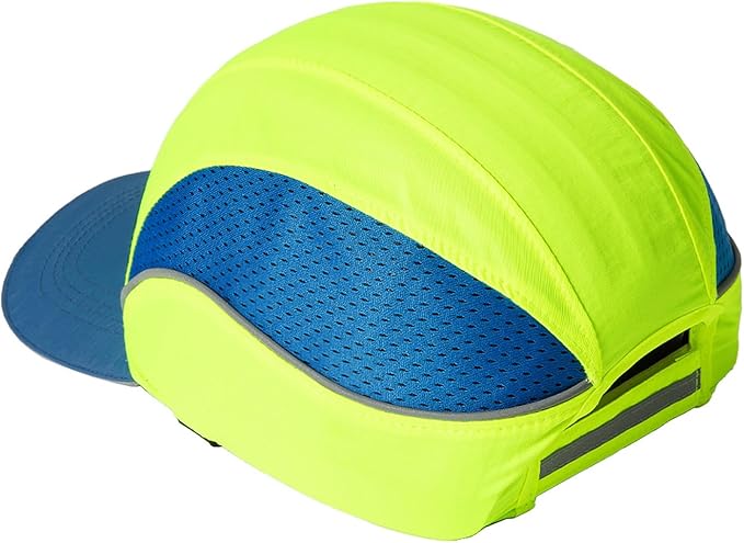 TIHEEN Unisex Safety Bump Cap, Baseball Hat Style with Reflective Stripes Lightweight and Breathable Hard Hat Head Protection Cap