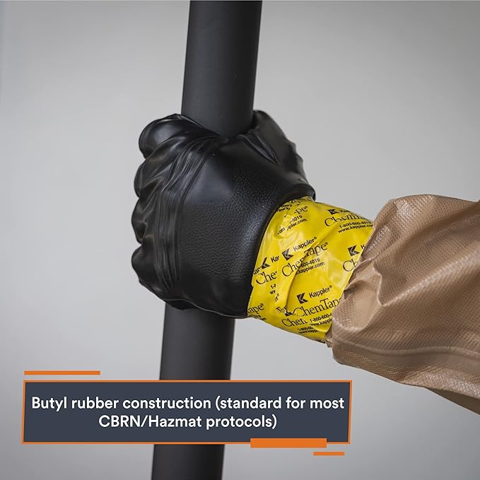 MIRA Safety Protective NC-11 CBRN Gloves | Reusable Chemical Resistant Heavy-Duty Industrial Work Gloves | 1 Pair XS to XXL