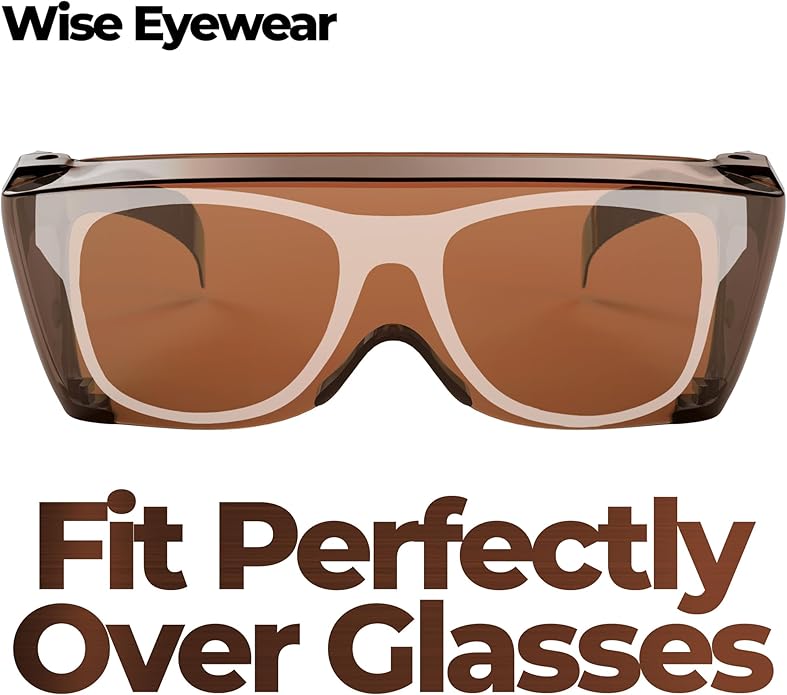 Cover-Ups Black Fit Over Sunglasses - Wrap Around Sunglasses - People Who Wear Prescription Glasses in the Sun
