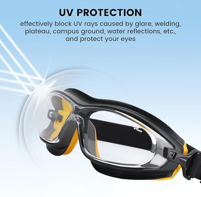 Welding Glasses, Safety Welding Goggles Coating Polycarbonate Lens Anti-Fog Anti-Scratch UV-Protective