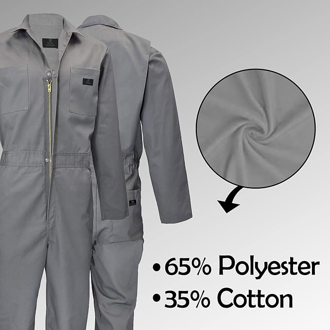 M&M SCRUBS Overall Workwear Men Long Sleeve Coveralls