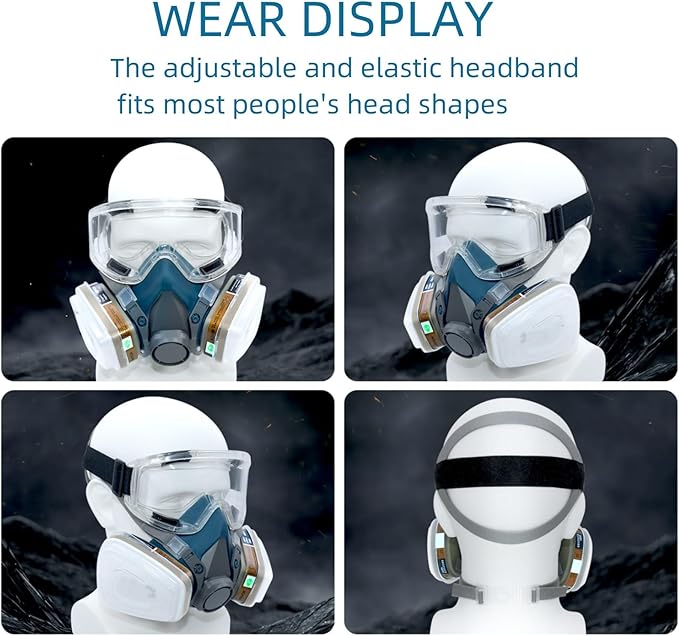Respirator Mask, Paint Respirator with 6001 Filters for Chemical, Spray Paint, Epoxy Resin,Sanding