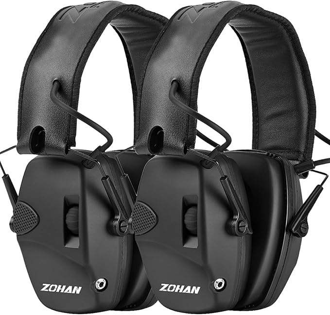 ZOHAN EM054 Electronic Ear Protection for Shooting Range with Sound Amplification Noise Reduction, Ear Muffs for Gun Range