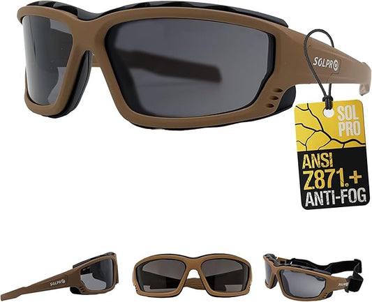 Anti-Fog Safety Motorcycle Riding Sunglasses Foam padded Goggle, Dustproof, Windproof, Hunting, Hiking, Golfing