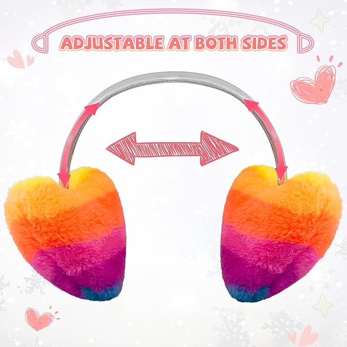 XIAOHAWANG Winter Earmuffs for Kids Girl Warm Ear Muffs Baby Boy Plush Padded Ear Warmer