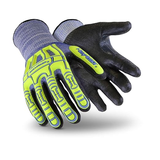 HexArmor Cut-Resistant Impact Protection PU Palm Work Gloves | Rig Lizard® Series 2095 | XX-Small