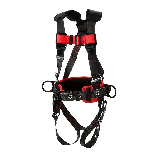 3M Personal Protective Equipment Construction Style Positioning Harness 1161310, Black, X-Large, 1 Ea/Case