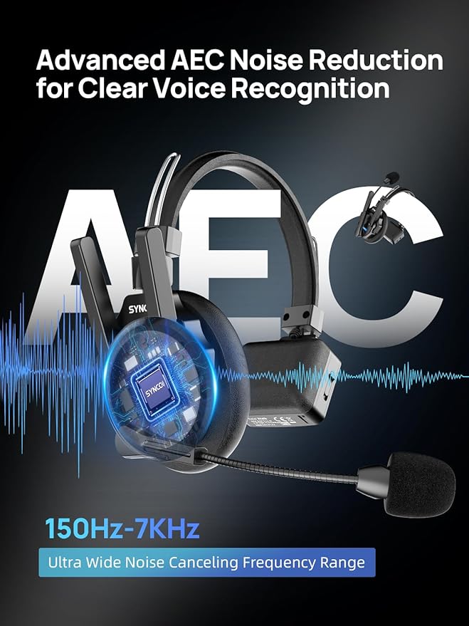 SYNCO XTALK XPRO2 Wireless Intercom Headset System, 2 Person 2.4GHz Wireless Communication Headset 500m/1640ft with Noise Reduction Program Production Live Show, Xtalk-Xpro2-Wireless-Headset-Intercom