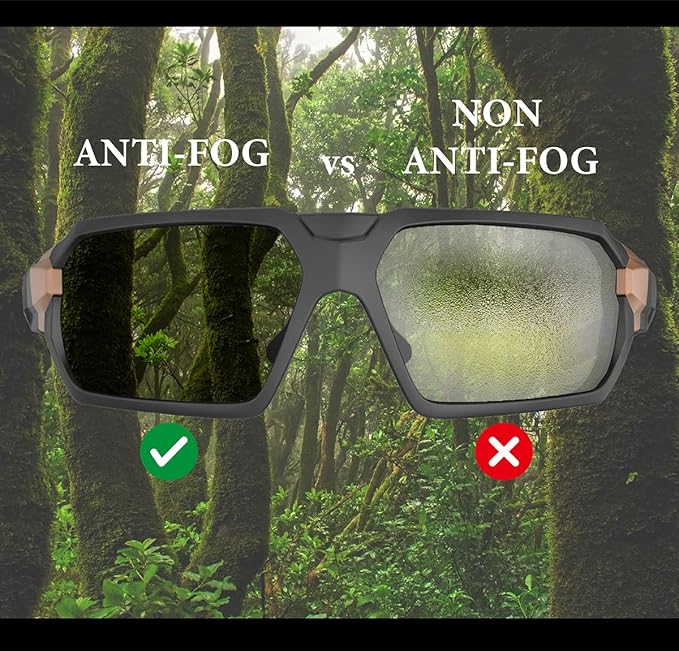 Ballistic Tactical Impact Protection Anti Fog Shooting Glasses Military Grade Airsoft Range…